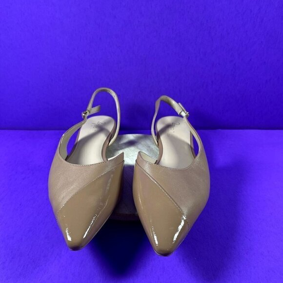 Naturalizer 27 EDIT‎  Brown Leather Makenna Slingback Flat Shoe Size 11 NWOT - Picture 2 of 10